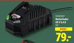 Lidl Batterilader 20 V 2,4 A tilbud