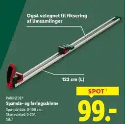 Lidl Spænde- og føringsskinne tilbud