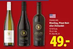 Lidl Riesling, Pinot Noir eller Zinfandel tilbud