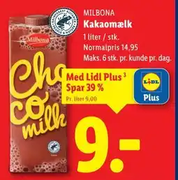 Lidl Kakaomælk, App-pris tilbud