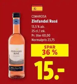 Lidl Zinfandel Rosé tilbud