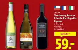 Lidl Chardonnay Reserva Privada, Riesling eller Ripasso tilbud