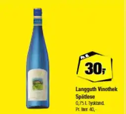 Calle Langguth Vinothek Spätlese tilbud