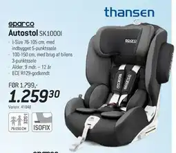 Thansen Autostol tilbud