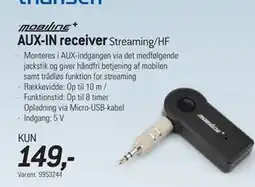 Thansen AUX-IN receiver tilbud