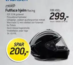 Thansen Fullface hjelm tilbud
