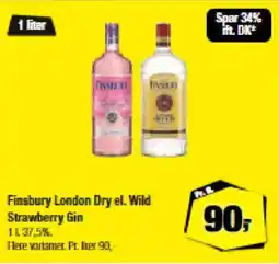Calle Finsbury London Dry el. Wild Strawberry Gin tilbud