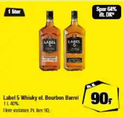 Calle Label 5 Whisky el. Bourbon Barrel tilbud