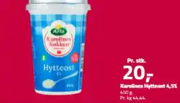 Fleggaard Karolines Hytteost 4,5% tilbud