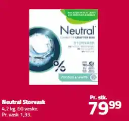 Fleggaard Neutral Storvask tilbud