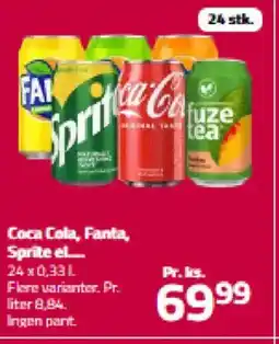 Fleggaard Coca Cola, Fanta, Sprite tilbud