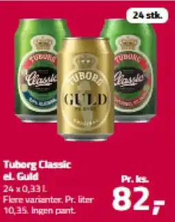 Fleggaard Tuborg Classic el. Guld tilbud