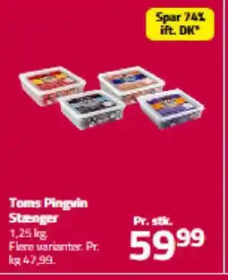 Fleggaard Toms Pingvin Stænger tilbud