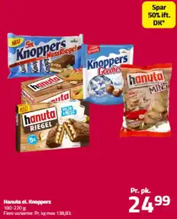 Fleggaard Hanuta el. Knoppers tilbud