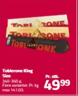 Fleggaard Toblerone King Size tilbud