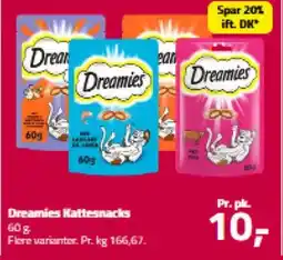 Fleggaard Dreamies Kattesnacks tilbud