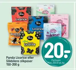REMA 1000 Panda Licorice eller Slikbilens slikposer tilbud