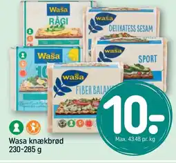 REMA 1000 Wasa knækbrød tilbud