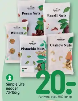 REMA 1000 Simple Life nødder tilbud