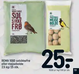 REMA 1000 REMA 1000 solsikkefrø eller mejsebolde tilbud