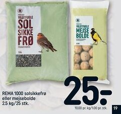 REMA 1000 REMA 1000 solsikkefrø eller mejsebolde tilbud