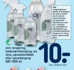 REMA 1000 Join rengøring, badeværelsesspray, wc rens, opvaskemiddel eller opvaskespray tilbud