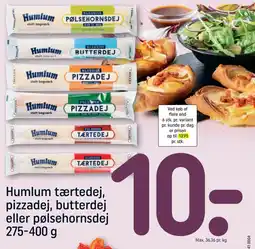 REMA 1000 Humlum tærtedej, pizzadej, butterdej eller pølsehornsdej tilbud