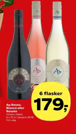 SuperBrugsen Ap Rosso, Bianco eller Rosato tilbud
