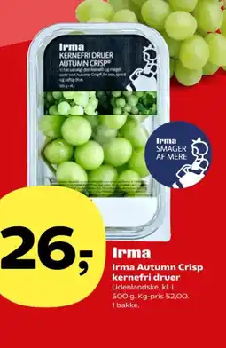 SuperBrugsen Irma Autumn Crisp kernefri druer tilbud