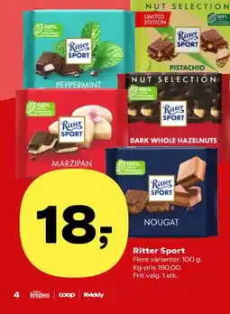 SuperBrugsen Ritter Sport tilbud