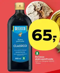 SuperBrugsen De Cecco ekstra jomfruolie tilbud