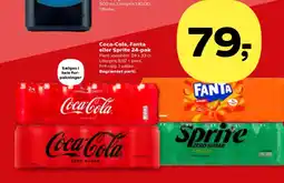 SuperBrugsen Coca-Cola, Fanta eller Sprite 24-pak tilbud