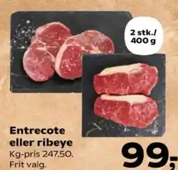 SuperBrugsen Entrecote eller ribeye tilbud
