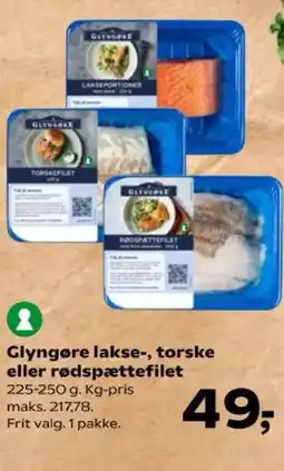 SuperBrugsen Glyngøre lakse-, torske eller rødspættefilet tilbud