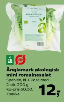 SuperBrugsen Änglamark økologisk mini romainesalat tilbud