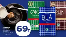 SuperBrugsen Irma Kaffe formalet tilbud