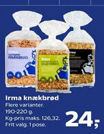 SuperBrugsen Irma knækbrød tilbud