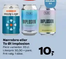 SuperBrugsen Nørrebro eller To Øl Implosion tilbud