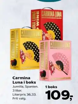 SuperBrugsen Carmina Luna i boks tilbud