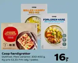 SuperBrugsen Coop færdigretter tilbud