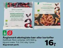 SuperBrugsen Änglamark økologiske bær eller kartofler tilbud