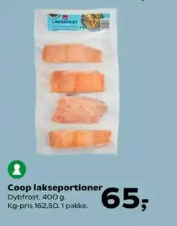 SuperBrugsen Coop lakseportioner tilbud