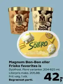 SuperBrugsen Magnum Bon-Bon eller Frisko favorites is tilbud