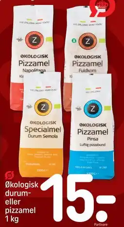 REMA 1000 Økologisk durum- eller pizzamel 1 kg tilbud