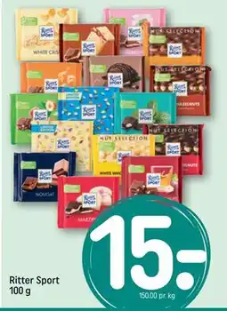 REMA 1000 Ritter Sport 100 g tilbud