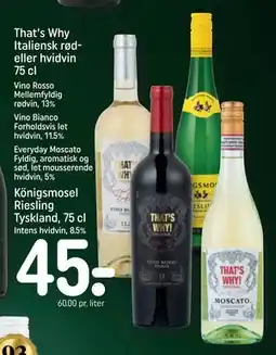 REMA 1000 Königsmosel Riesling Tyskland, 75 cl tilbud