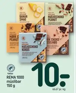 REMA 1000 REMA 1000 müslibar 150 g tilbud