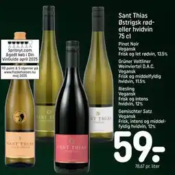 REMA 1000 Sant Thias Østrigsk rød- eller hvidvin 75 cl tilbud