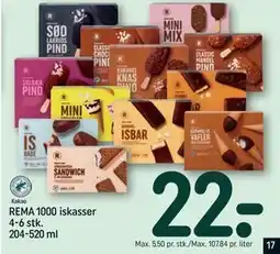 REMA 1000 REMA 1000 iskasser 4-6 stk. 204-520 ml tilbud