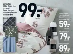 REMA 1000 Sengetøj 100% Oeko-tex bomuld Flere designs 140x200 cm eller 140x220 cm tilbud